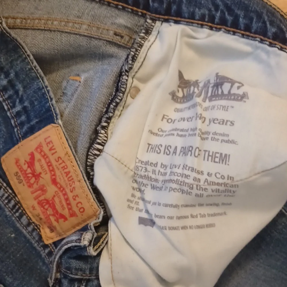Levi Jeans Mens Size 34x34 Levi 559